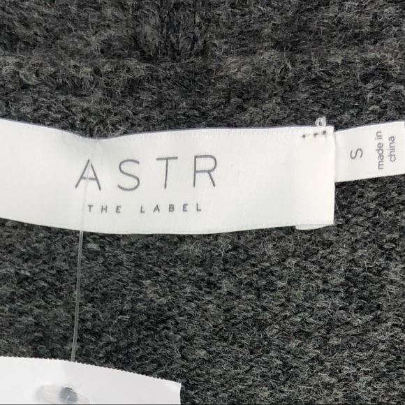 ASTR
The Label Pleated Wrap Front Sweater In Charcoal S - Picture 5 of 9